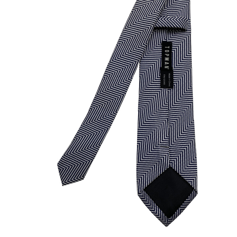 Men's Zig Zag Pattern Slim Tie