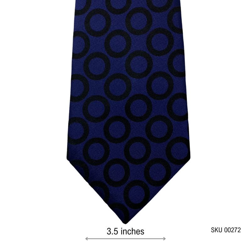 Men's Geometric Circle Pattern Tie George