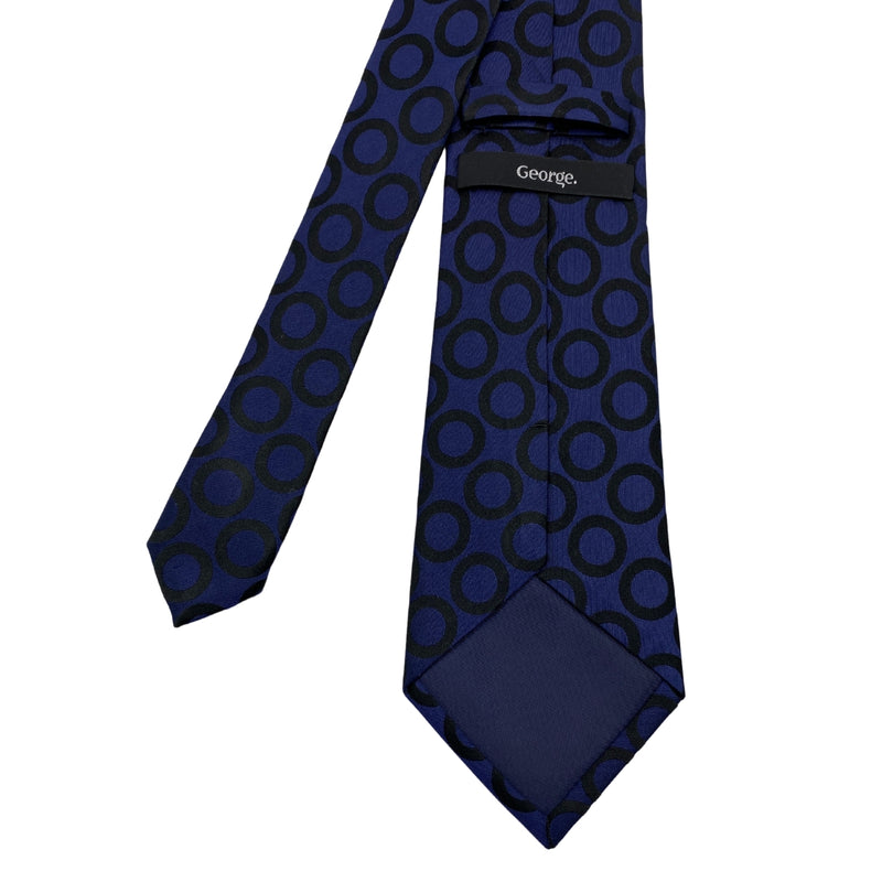 Men's Geometric Circle Pattern Tie George