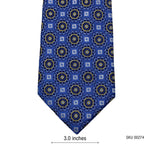 Ted Baker Men's Royal Blue Medallion Pattern Tie