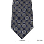 Taylor & Wright Men's Navy and Silver Geometric Tie