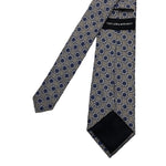 Taylor & Wright Men's Navy and Silver Geometric Tie