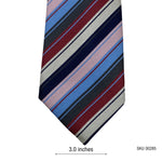 NEXT Men's Multi-Color Striped Tie in Blue, Pink, and Burgundy