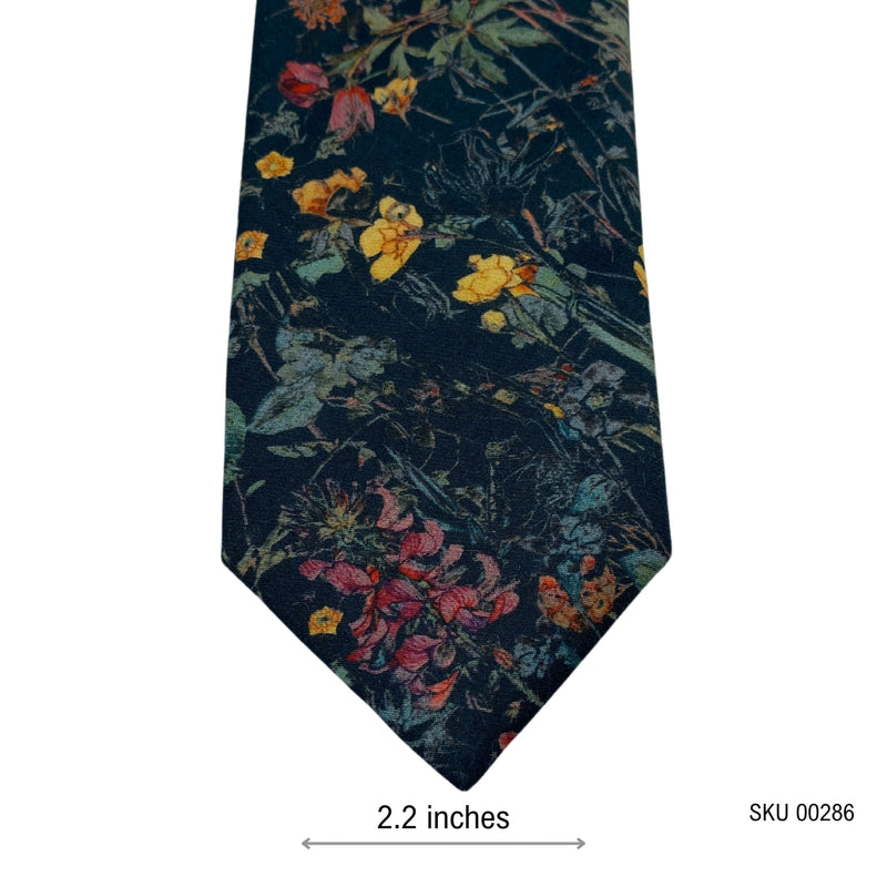 FERAUD Gianni Feraud Men's Floral Silk Tie from LIBERTY Fabrics
