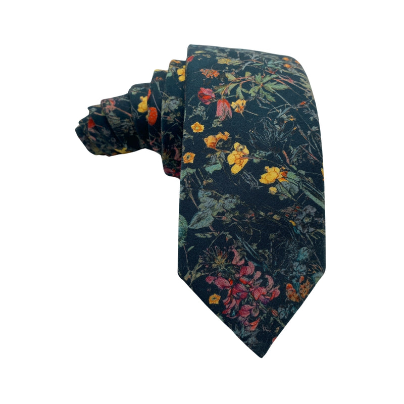 FERAUD Gianni Feraud Men's Floral Silk Tie from LIBERTY Fabrics