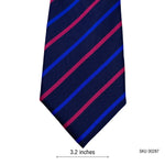 The Collection Debenhams Striped Tie in Navy, Blue, and Pink