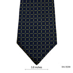 SIMON TAYLOR Men's Navy and Gold Geometric Tie