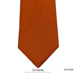 Milano Men's Solid Orange Tie