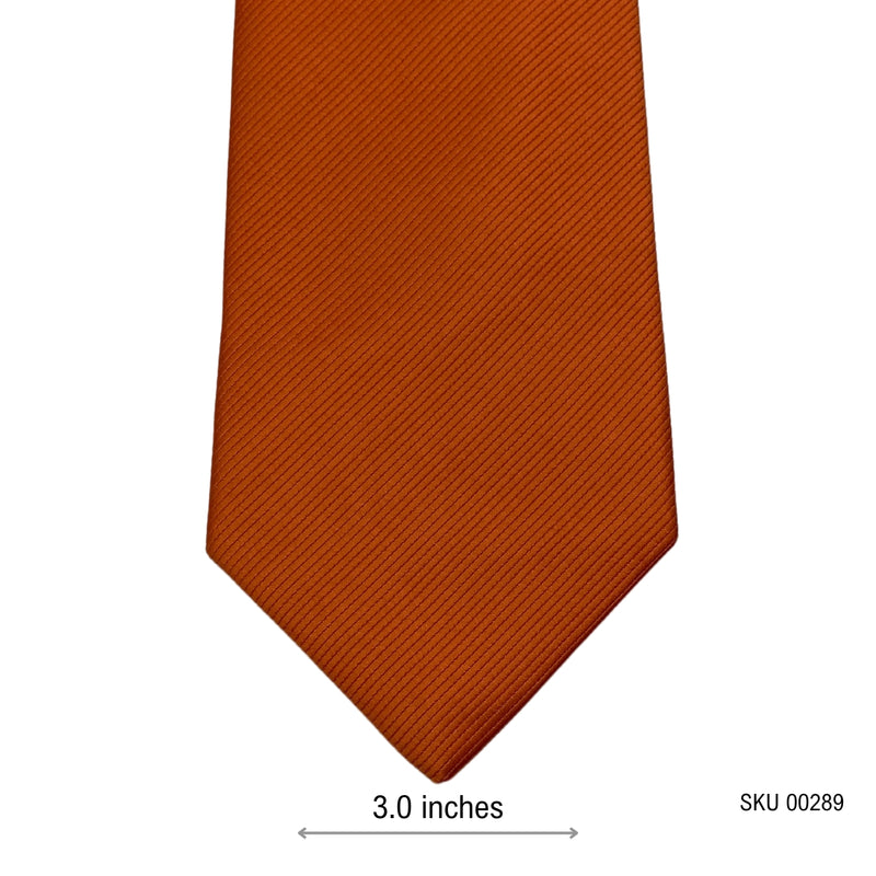 Milano Men's Solid Orange Tie