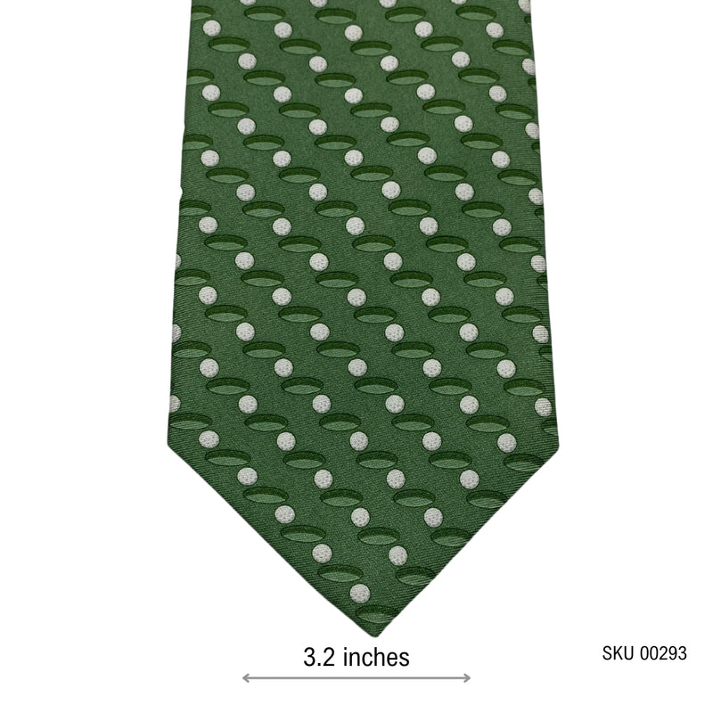 Tie Rack Men's Green Polka Dot Silk Tie