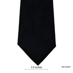 Primark Men's Solid Black Textured Tie