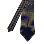 Austin Reed Men's Navy and Gold Grid Tie