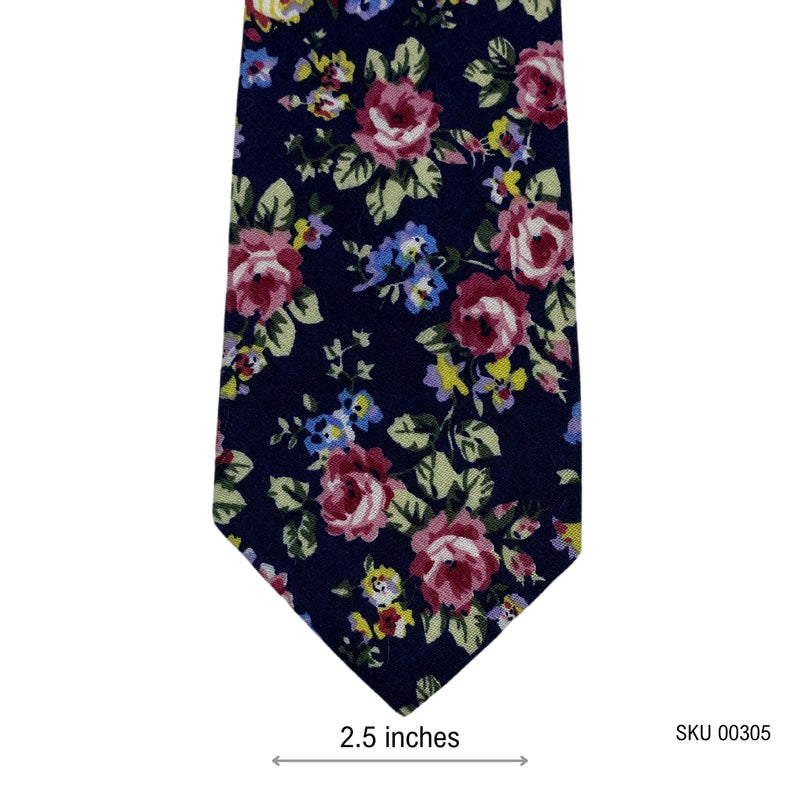 River Island Artistic Floral Pattern Men's Tie