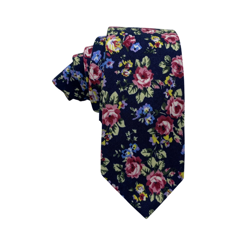 River Island Artistic Floral Pattern Men's Tie