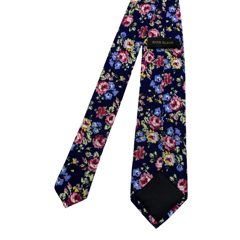 River Island Artistic Floral Pattern Men's Tie
