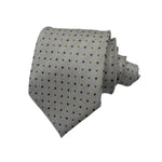 NEXT Men's Beige Geometric Tie – Brown Square Pattern