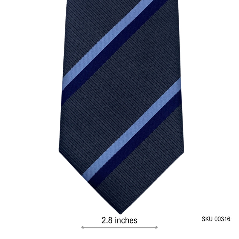 Men's Luxury Blue Striped Tie