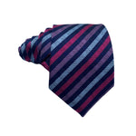 THE Collection DEBENHAMS Men's Striped Tie – Blue, Purple & Red