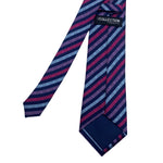 THE Collection DEBENHAMS Men's Striped Tie – Blue, Purple & Red