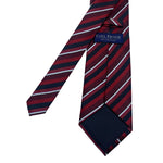 RAEL BROOK Men's Striped Tie – Red, Black & White