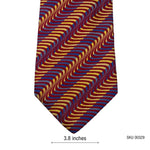 Austin Reed Men's Designer Tie – Multicolor Wavy Stripe