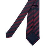 George Men's Red & Black Striped Tie