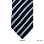 George Men's Navy & White Striped Tie