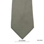 Men's Beige Diamond Pattern Tie
