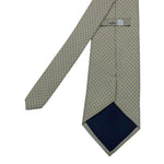 Men's Beige Diamond Pattern Tie