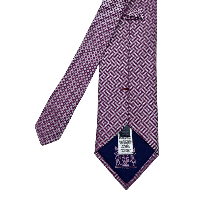 Marks & Spencer Minimalist Men's Purple Geometric Tie