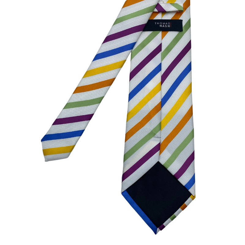 THOMAS NASH Men's Multicolor Striped Tie