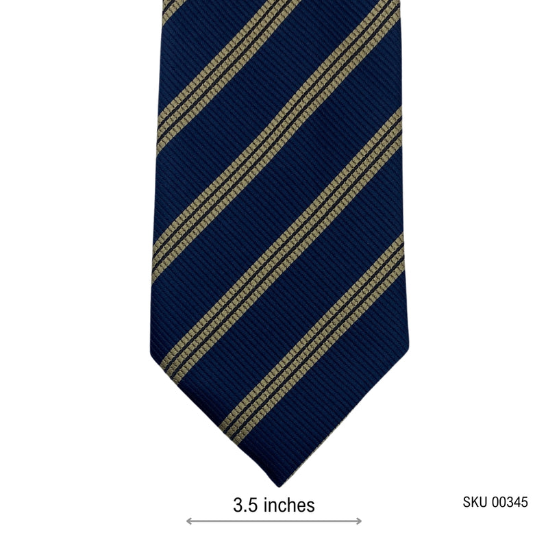 URBAN SPIRIT Men's Navy Striped Tie