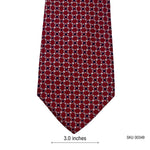 Taylor & Wright Men's White & Blue Pattern Red Geometric Tie