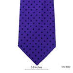 George Men's Purple Polka Dot Tie