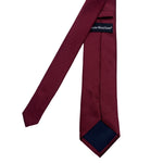 Men's Maroon Houndstooth Pattern Textured Tie