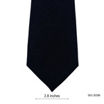 Men's Navy Textured Diagonal Pattern Striped Tie