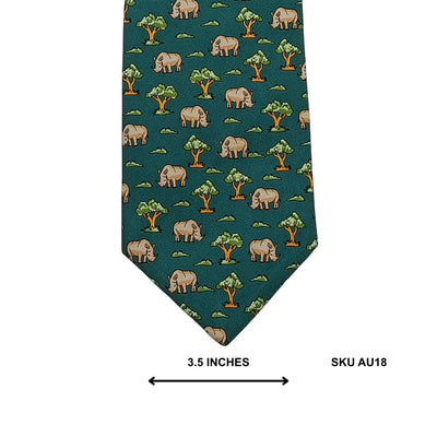 Benjamin James Green Rhino Silk Imported Ties Pakistan