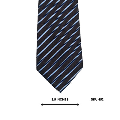 Cedarwood State Dark Navy Paired Diagonal Stripe Tie
