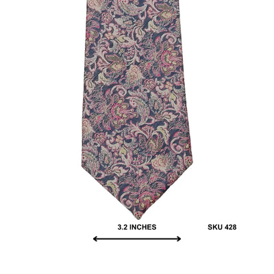Charlton Gray Pink Floral Paisley Men's Tie – Premium Tie Pakistan