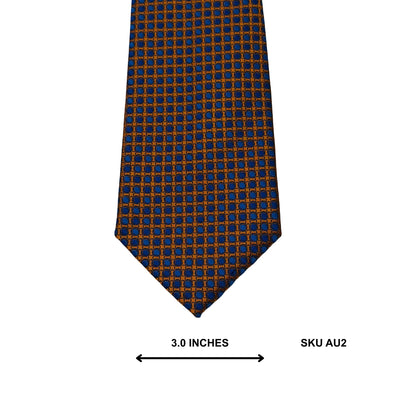 Fellini Brown Checkered Men's Tie – Branded Necktie Pakistan