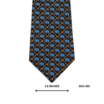 Jim Thompson Blue Elephant Silk Men's Tie – Luxury Imported Ties Pakistan