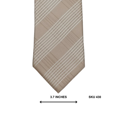 London Road Cream Striped Men's Tie – Corporate Tie for Men