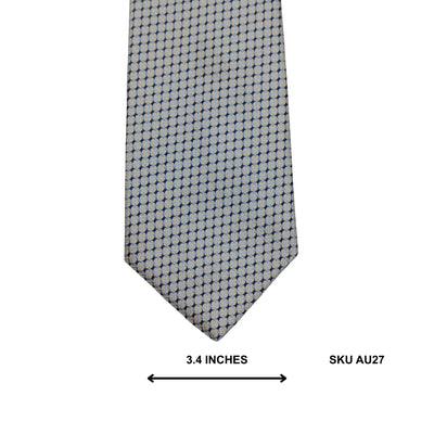 Marks & Spencer Grey Dotted Grid Men's Tie