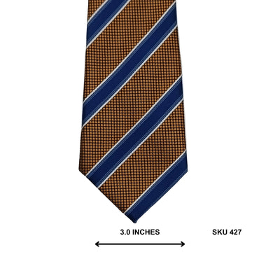 Next Gold Striped Men's Tie – Office Tie for Men
