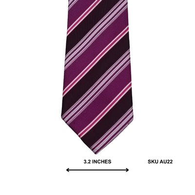 Next Magenta Striped Business Tie for Men