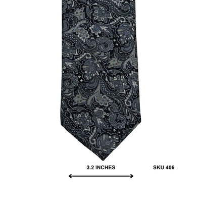 Paul Costelloe Grey Paisley Silk Men's Tie – Imported Ties Pakistan