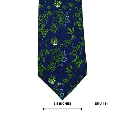 T.M. Lewin Navy Floral Silk Men's Tie – Imported Ties Pakistan