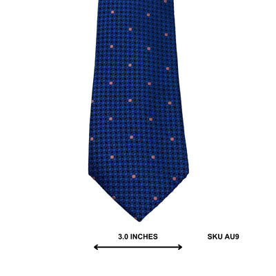 William Hunt Navy Blue Geometric Men's Tie – Premium Imported Tie Pakistan