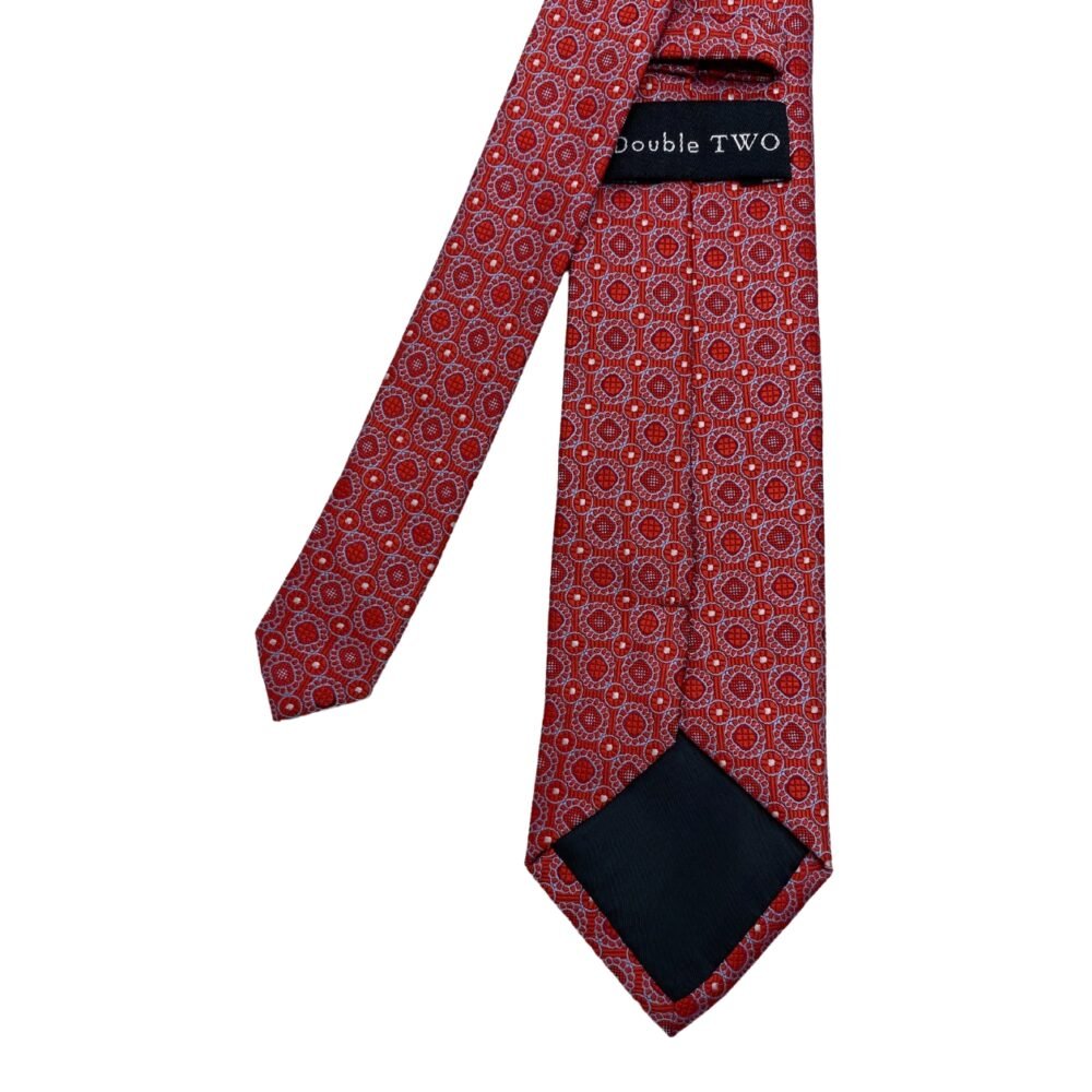 Circular Shapes Geometric Pattern Men's Tie by Double Two