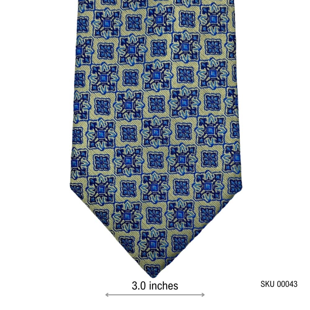 Charlton Gray Geometric Pattern Men's Tie